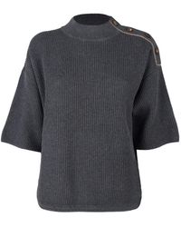 Brunello Cucinelli Sweaters Anthracite - Grey