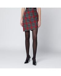 Vivienne Westwood - Mini Skirt With Tartan Pattern - Lyst