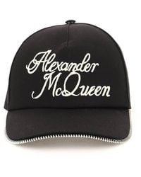 Alexander McQueen Logo Baseball Cap - Black