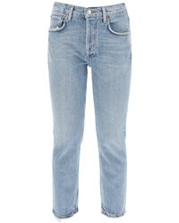 Agolde - High-Waisted Straight Cropped Jeans - Lyst