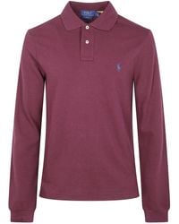 Polo Ralph Lauren - Long Sleeve Knit Polo Shirt - Lyst