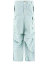 Marni - Cargo Trousers With Drape-Detail - Lyst