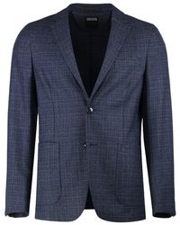 ZEGNA - Single-Breasted Two-Button Jacket - Lyst