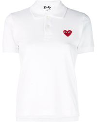 Comme des Garçons - Logo Cotton Polo Shirt - Lyst