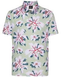 PS by Paul Smith - Floral-print Cotton Polo Shirt - Lyst