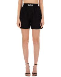 Palm Angels - Shorts With Logo - Lyst