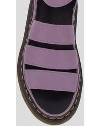 Dr. Martens - Clarissa Ii Pisa Leather Platform Strap Sandals - Lyst