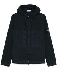 Stone Island - Logo Cotton Blouson Jacket - Lyst