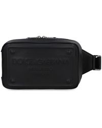 Dolce & Gabbana - Leather Belt Bag With Logo - Lyst
