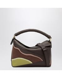 Loewe - Puzzle Edge Small Bag Chocolate/Light Moss - Lyst