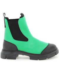 Ganni Recycled Rubber Ankle Boots in 