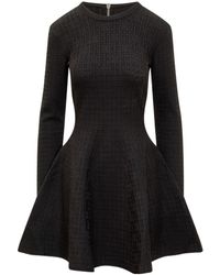 Givenchy - Mini Dress With 4g Jacquard - Lyst