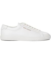 Saint Laurent - Andy Leather Low-top Leather Sneakers - Lyst