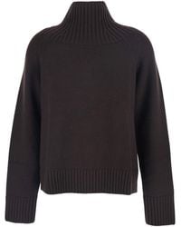 MICHAEL Michael Kors - Turtleneck Sweater With Ribbed Trims - Lyst