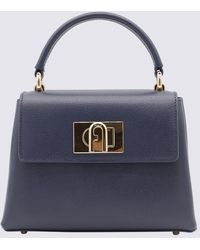 Furla - Blue Leather 1927 Mini Shoulder Bag - Lyst