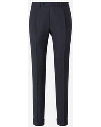 Canali - Classic Wool Trousers - Lyst