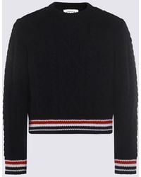 Thom Browne - Dark Wool Knitwear - Lyst