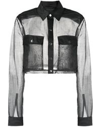 Rick Owens - Camicia Cropped - Lyst