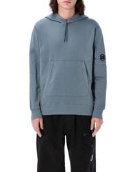 C.P. Company - Diagonal Raised Fleece Lens Hooded Sweatshirt - Lyst