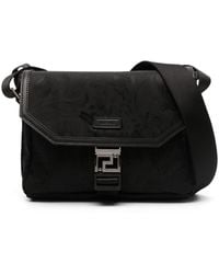 Versace - Neo Nylon Jacquard Messenger Bag - Lyst