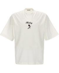 Burberry - Rose Embroidered Logo Cotton Jersey T-shirt - Lyst