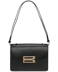 Victoria Beckham Leather Shoulder Bag in Black Lyst UK