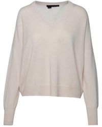 360cashmere - 'camille' Ivory Cashmere Sweater - Lyst