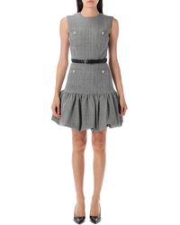 Self-Portrait - Prince Of Wales Check Mini Dress - Lyst
