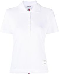 Thom Browne - Polo Shirt With Striped Detail - Lyst