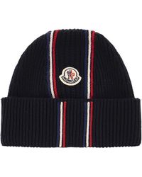 Moncler - Tricolour Wool Hat - Lyst