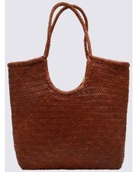 Dragon Diffusion - Dark Leather Diagonal Totes - Lyst