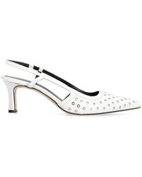 Michael Kors - Alora Leather Slingback Pumps - Lyst