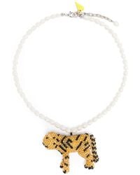 Forte Forte - Short Beads Necklace With Animalier Element Accessories - Lyst
