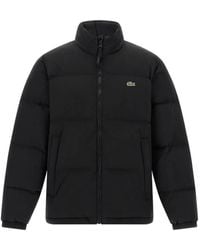 Lacoste - Water-Repellent Down Jacket With Packable Hood - Lyst