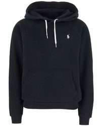 Polo Ralph Lauren - Hoodie With Drawstring Hood And Pony Embroidery On The Front - Lyst