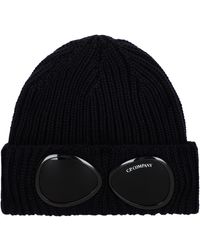 C.P. Company Wool Goggle Beanie Hat in 