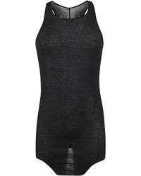 Rick Owens - Tank Top With Curved Hem - Lyst