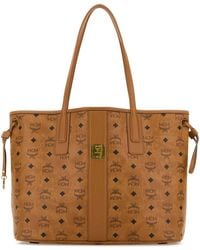 MCM - Printed Canvas Medium Liz Shopping Bag - Lyst