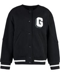 Givenchy - Wool Bomber Jacket With Patch - Lyst