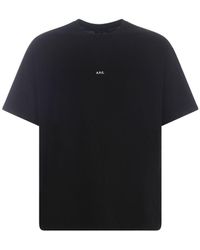 A.P.C. - T-shirts And Polos Black - Lyst
