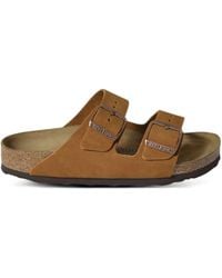 Birkenstock - Arizona Sfb Mink, Suede Leather - Lyst