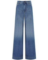 Weekend by Maxmara - Vega Light Wide Leg Jeans - Lyst