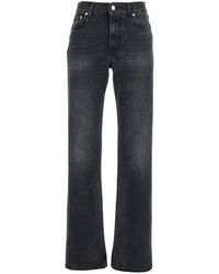 Haikure - Jeans With Belt Loops And Logo Patch On The Rear - Lyst