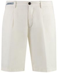 Paul & Shark - Cotton And Linen Bermuda-Shorts - Lyst