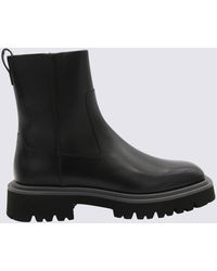 Ferragamo - Black Leather Boots - Lyst