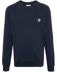 Maison Kitsuné - Fox Head Patch Sweatshirt With - Lyst