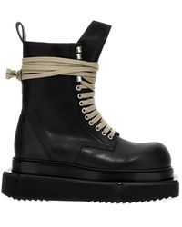 Rick Owens - Laceup Turbo Cyclops Boots, Ankle Boots - Lyst