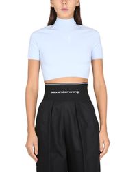 T By Alexander Wang - Top Cropped - Lyst