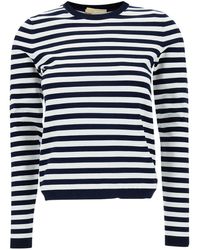 Michael Kors - And Striped Sweater With Logo Patch - Lyst
