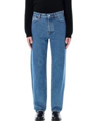 Marine Serre - Moon Laser Loose Jeans - Lyst